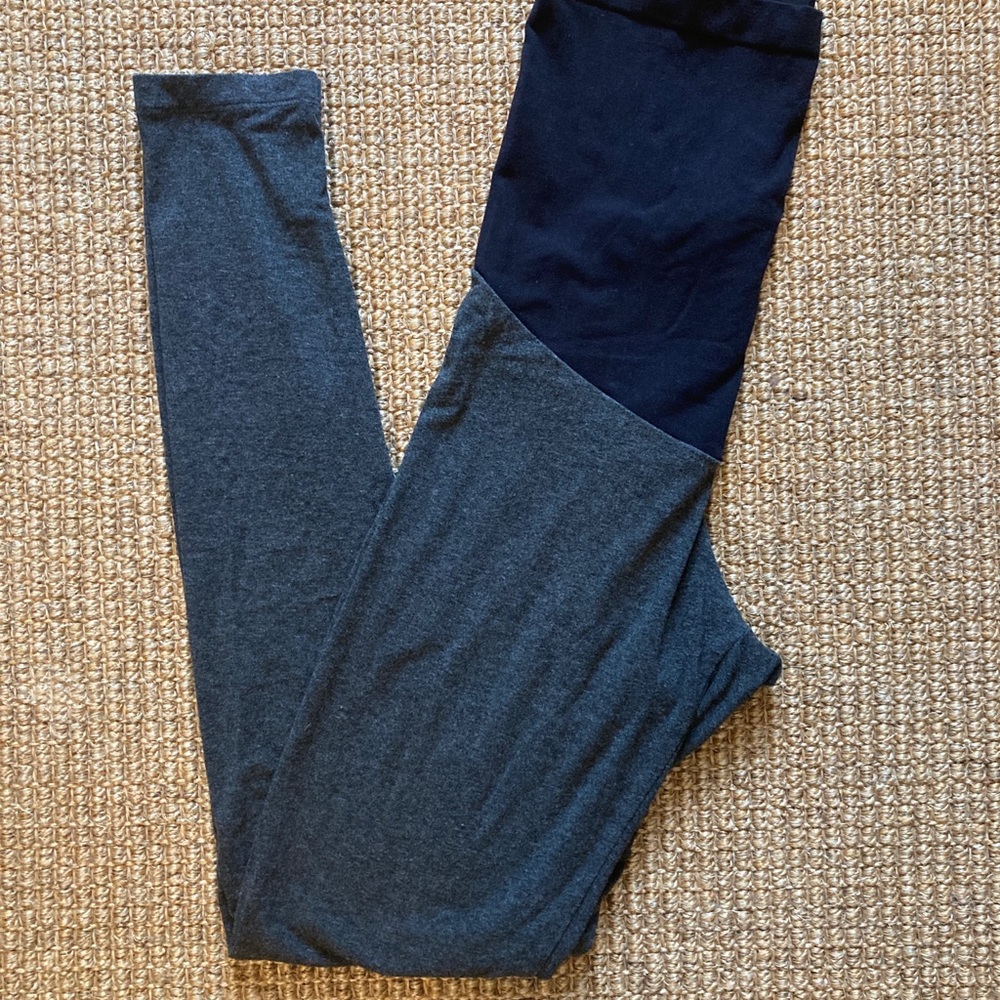 Gray - A pea in the pod MATERNITY LEGGINGS  - xs